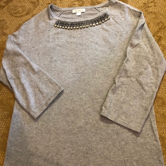 Embellished Garnet Hill sweater - Picture 1 of 2